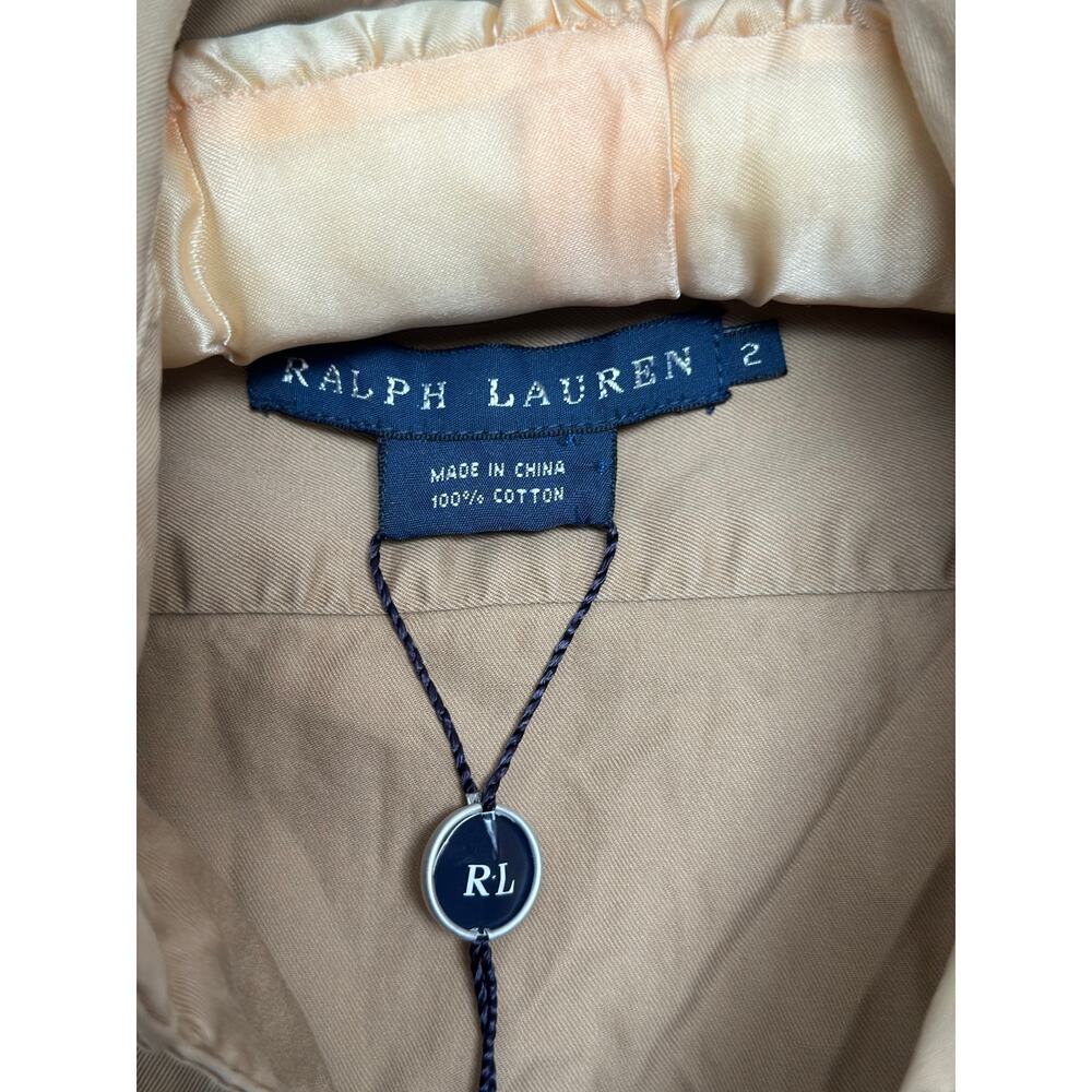 NWT Vintage Ralph Lauren Desert Explorer Maxi Dress Button Up Long Sleeve Tan - Picture 10 of 15